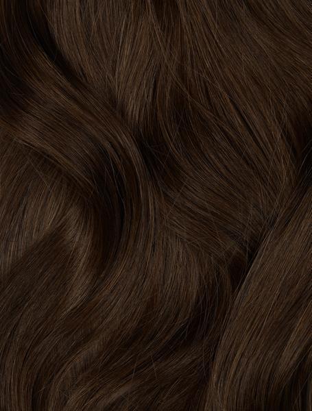 Deep Brown Remy Weft Hair Extensions 18inch